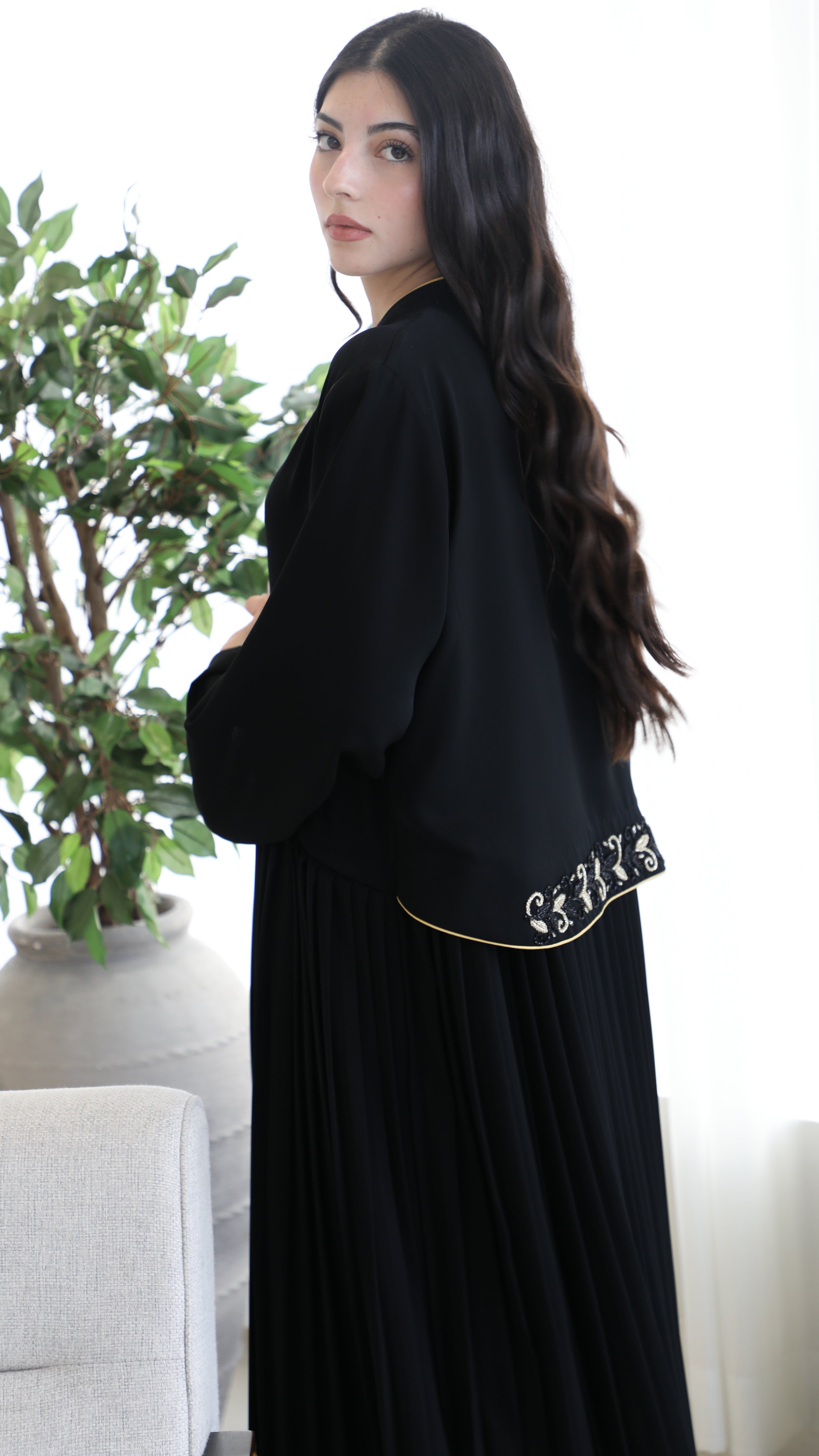 Abaya with Special Back Cut