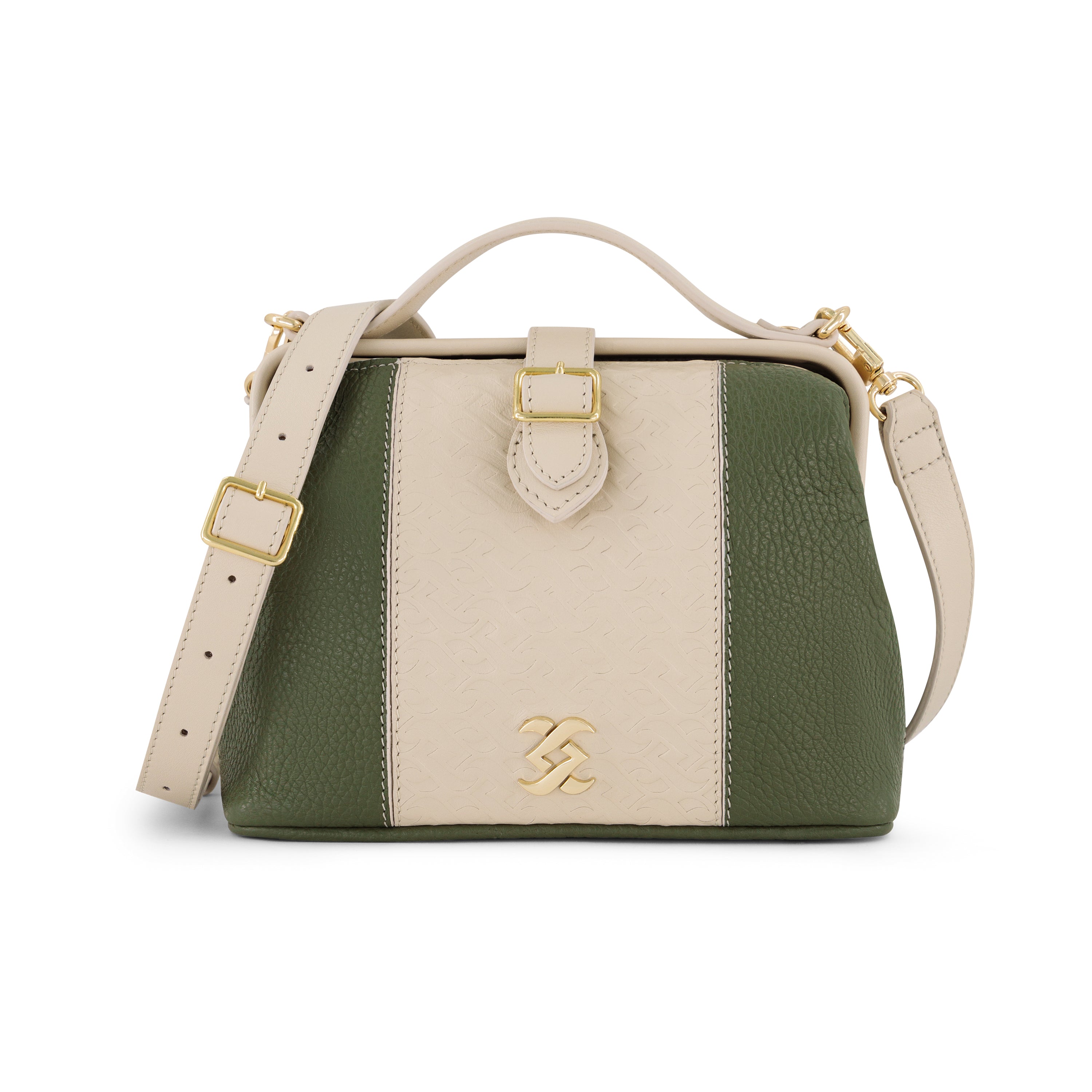 THE SHOULDER HANDMADE BAG CRAFTED FROM GREEN GENUINE LEATHER WITH CLASSY PATTERN
