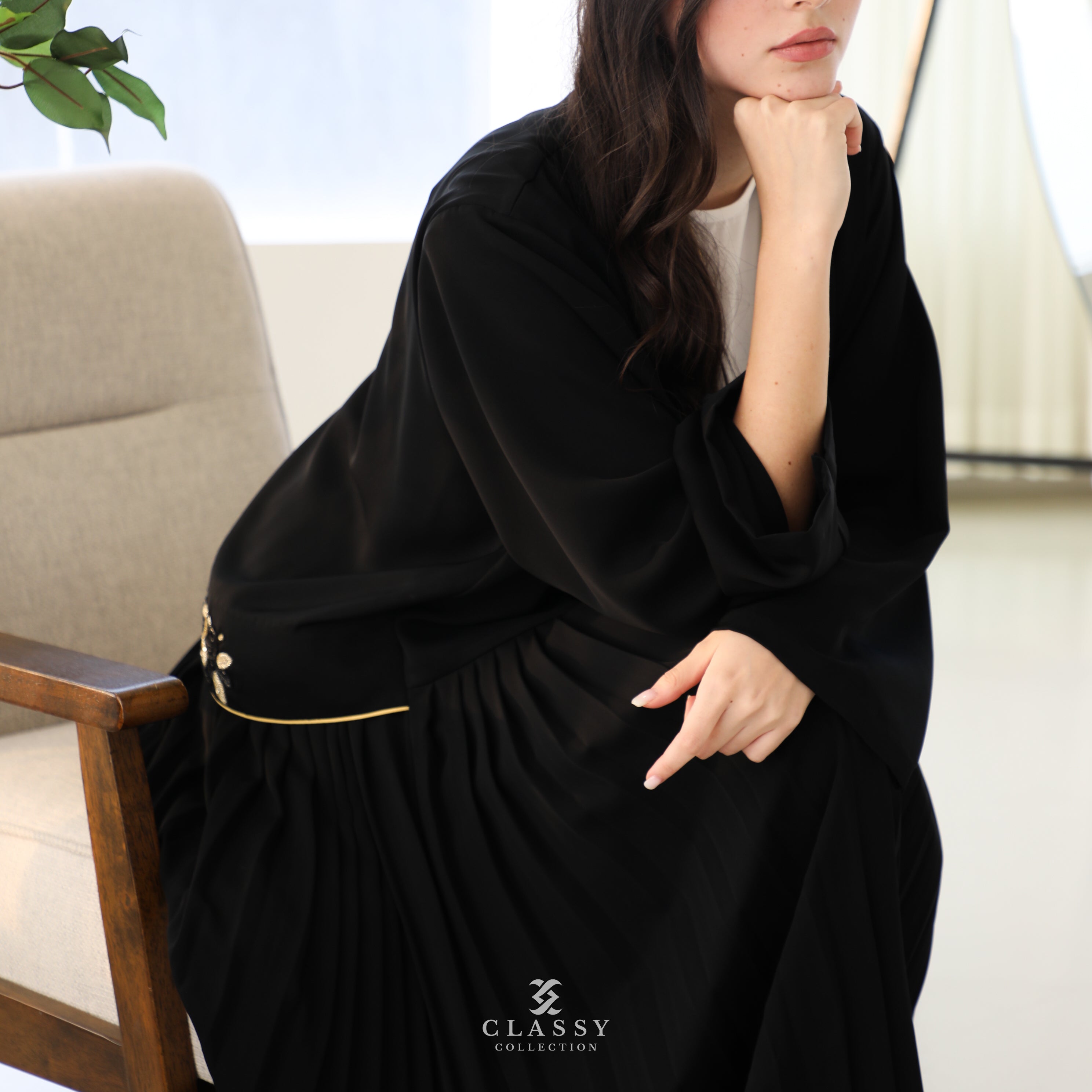 Abaya with Special Back Cut
