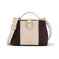 THE SHOULDER HANDMADE BAG CRAFTED FROM DARK BROWN GENUINE LEATHER WITH CLASSY PATTERN